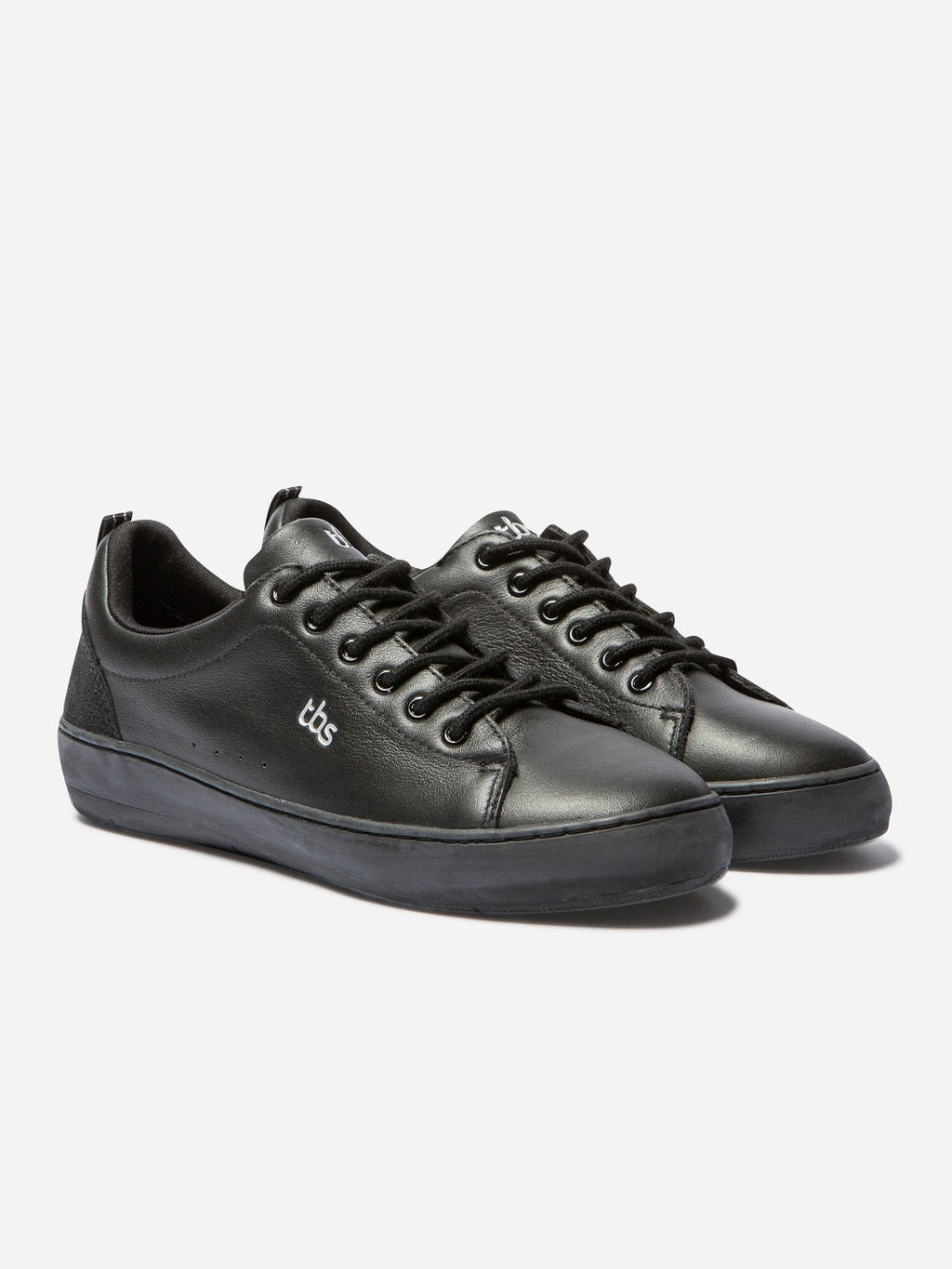 Tennis Femme Confort Dessus Cuir Noir - 2
