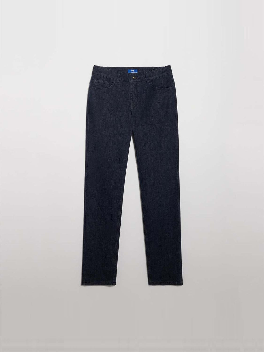 Jean Homme Ceinture Elastiquée Coton Biologique Bleu - 1