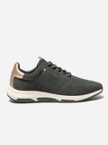 Baskets Femme Confort Cuir Gris - 1