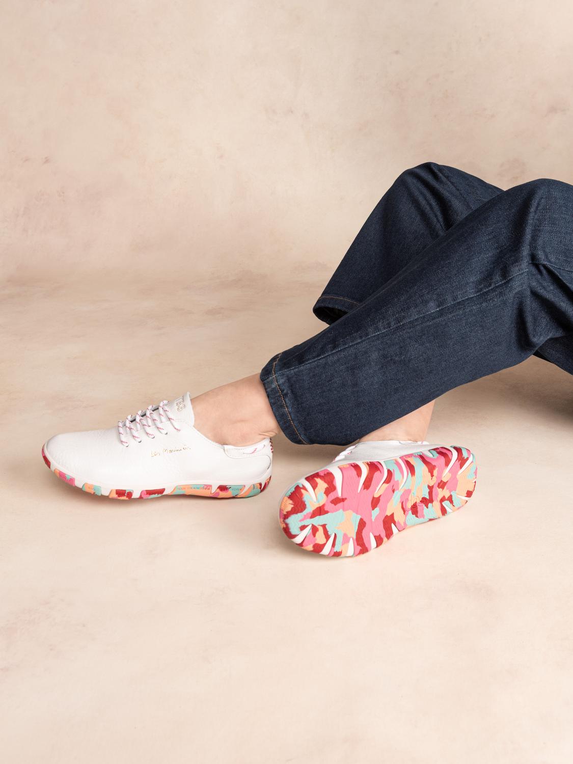 Tennis Femme Confort Cuir Marine - 13
