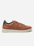 Baskets Homme Fabriquées en France Cuir Marron - 1