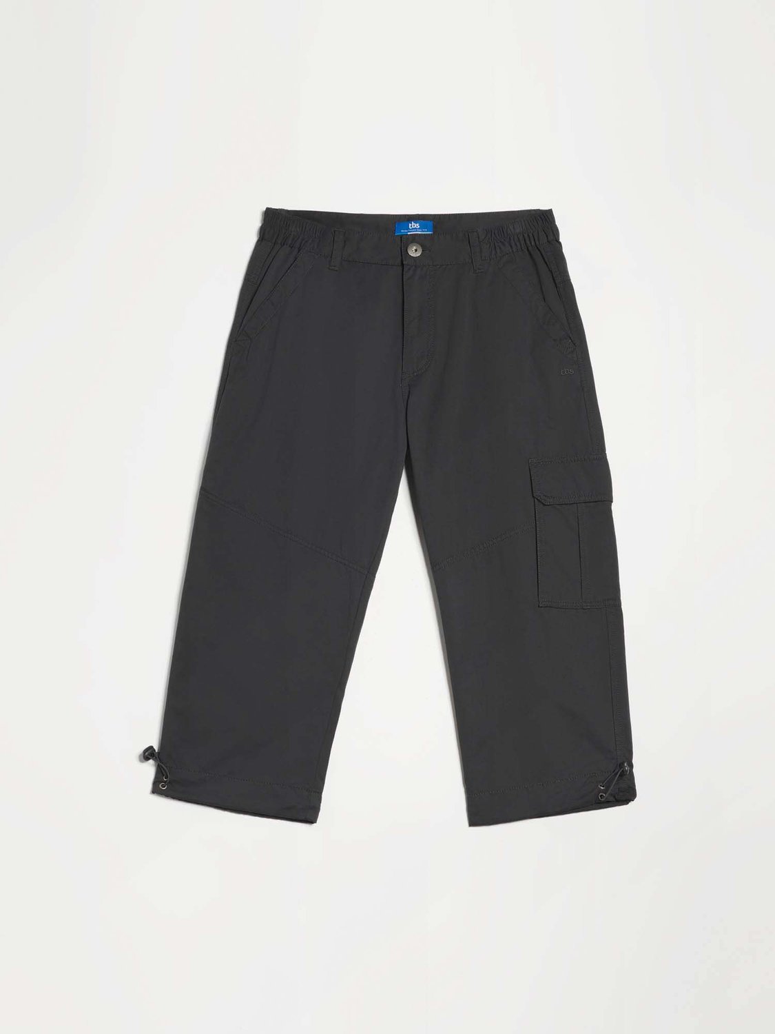 Pantacourt Homme Ceinture Semi Elastiquée Noir - 1