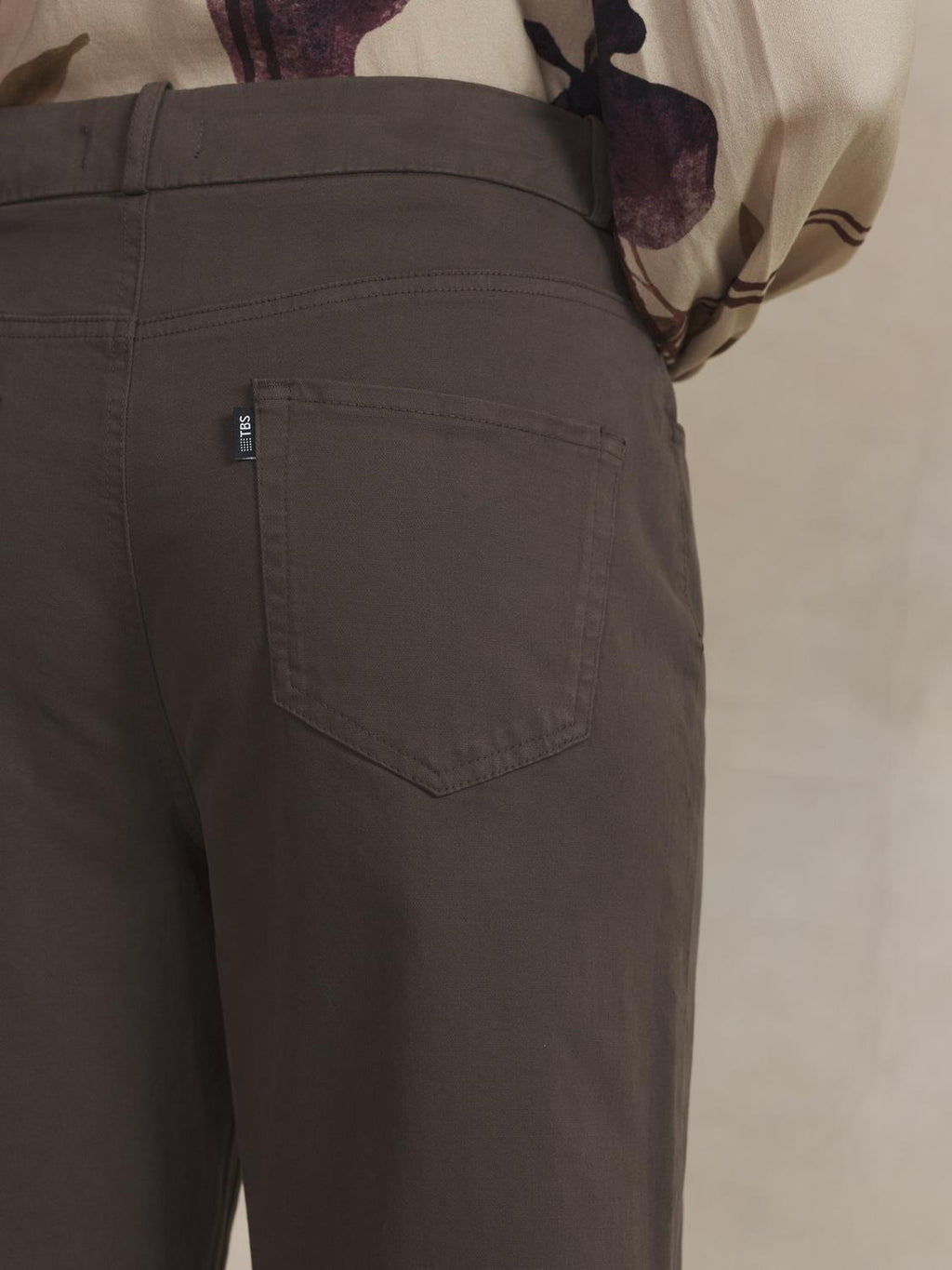 Pantalon Femme Gabardine Brun SINTAPAN - 2