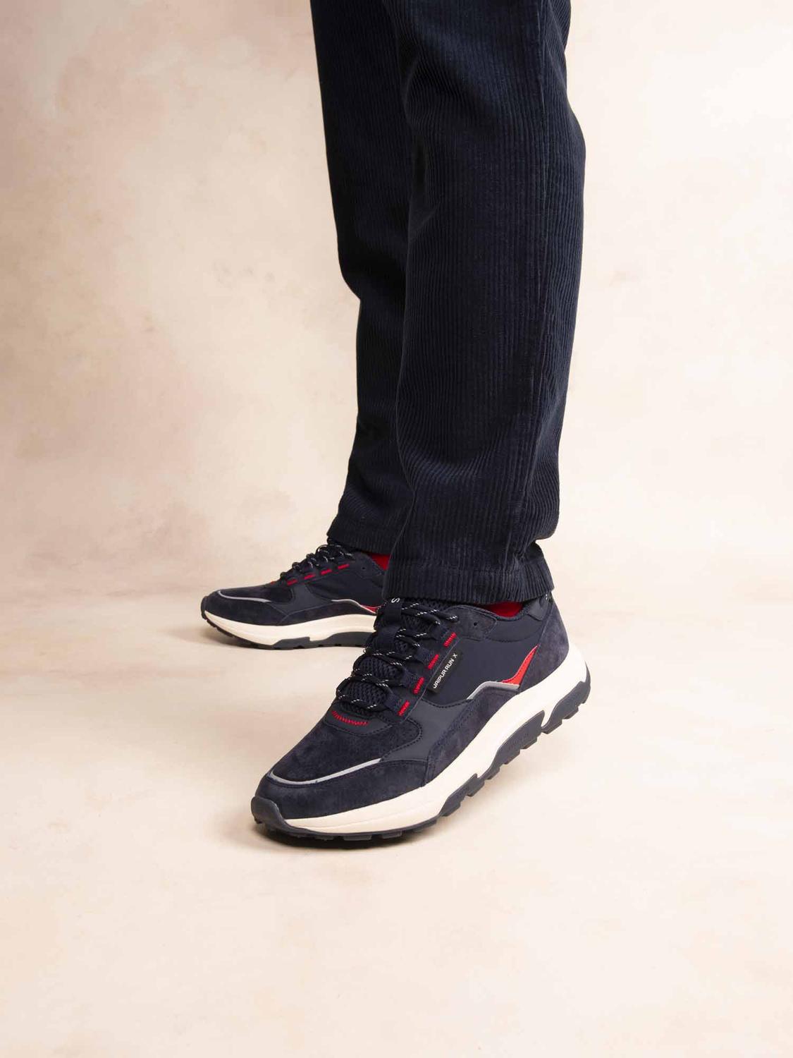 Running Homme Doublée Textile Cuir Chocolat et Noir JONASSE - 3