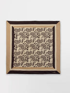 Foulard Femme Textile Chocolat et Osier ANNAFOU - 2