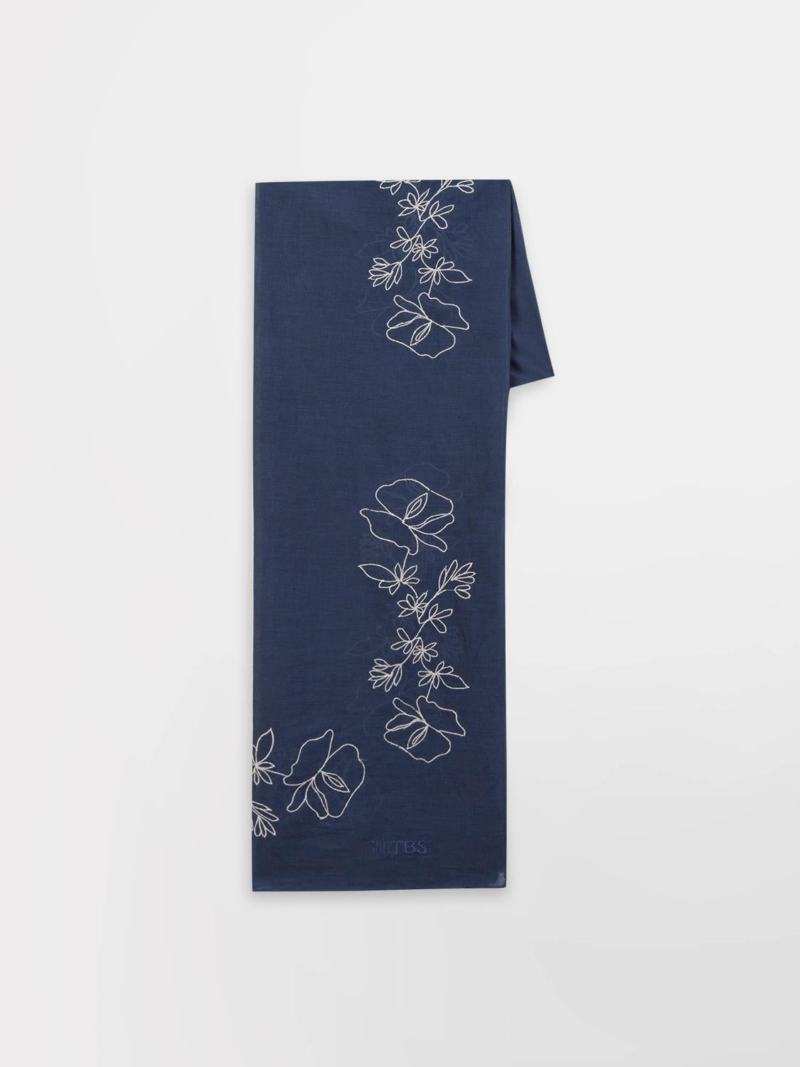 Foulard Femme Textile Chocolat et Osier ANNAFOU - 4