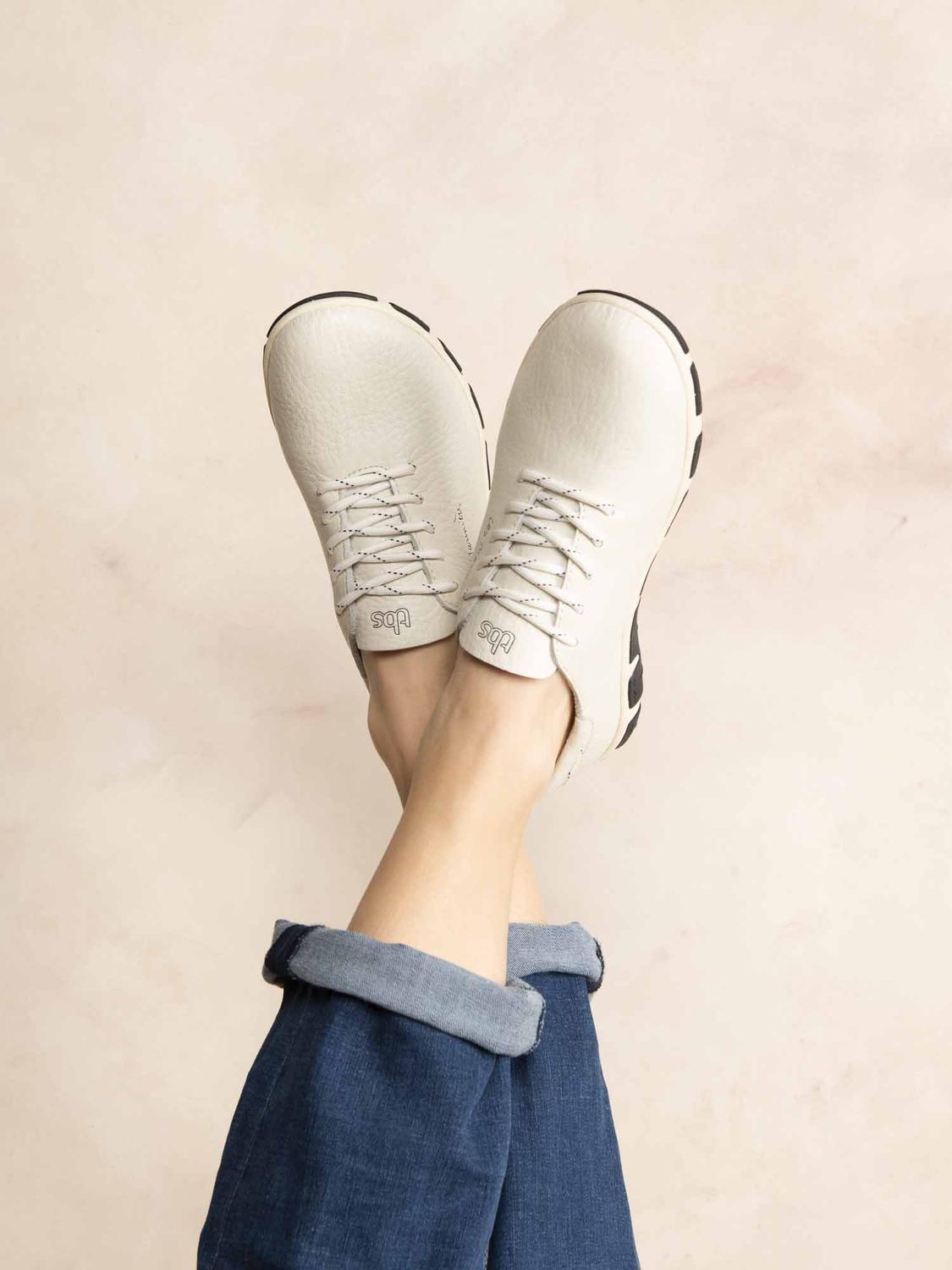 Tennis Femme Confort Cuir Marine - 3