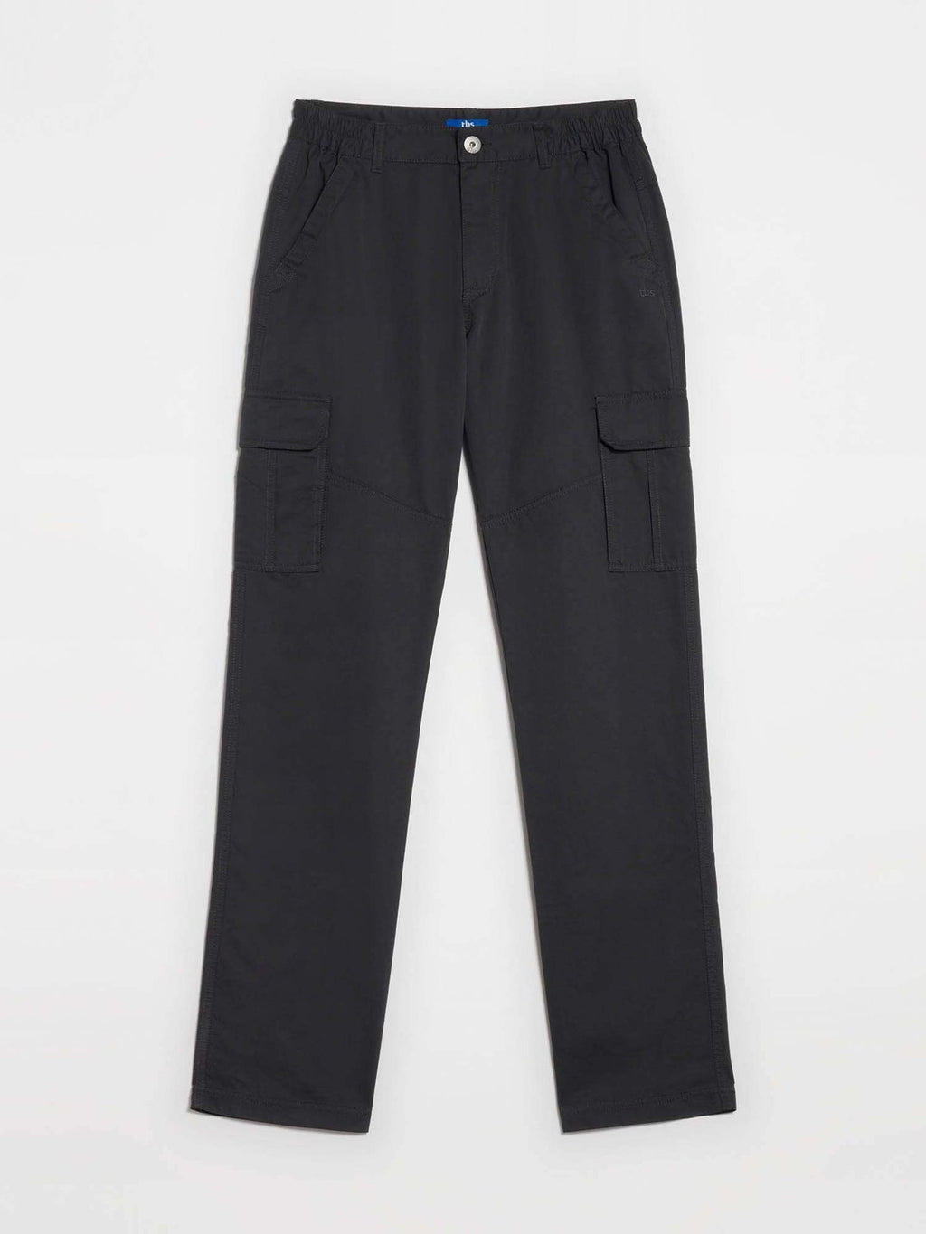 Pantalon Homme Cargo Ceinture Elastiquée Noir - 1