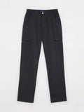 Pantalon Homme Cargo Ceinture Elastiquée Noir - 1