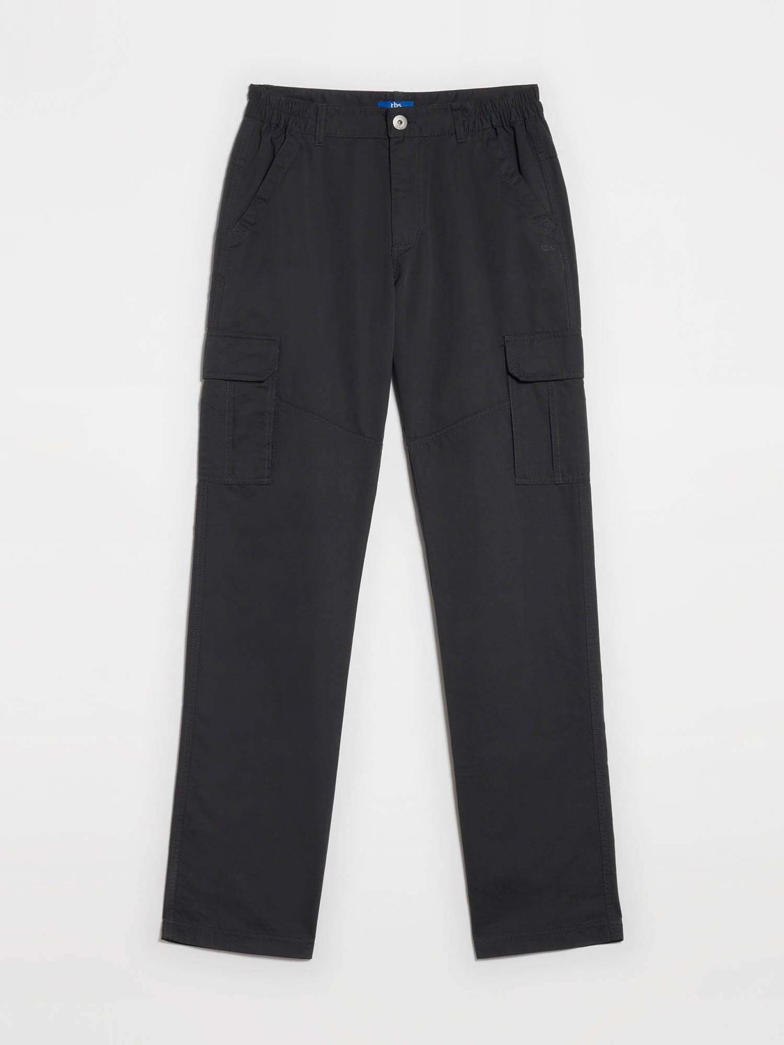 Pantalon Homme Cargo Ceinture Elastiquée Noir - 1
