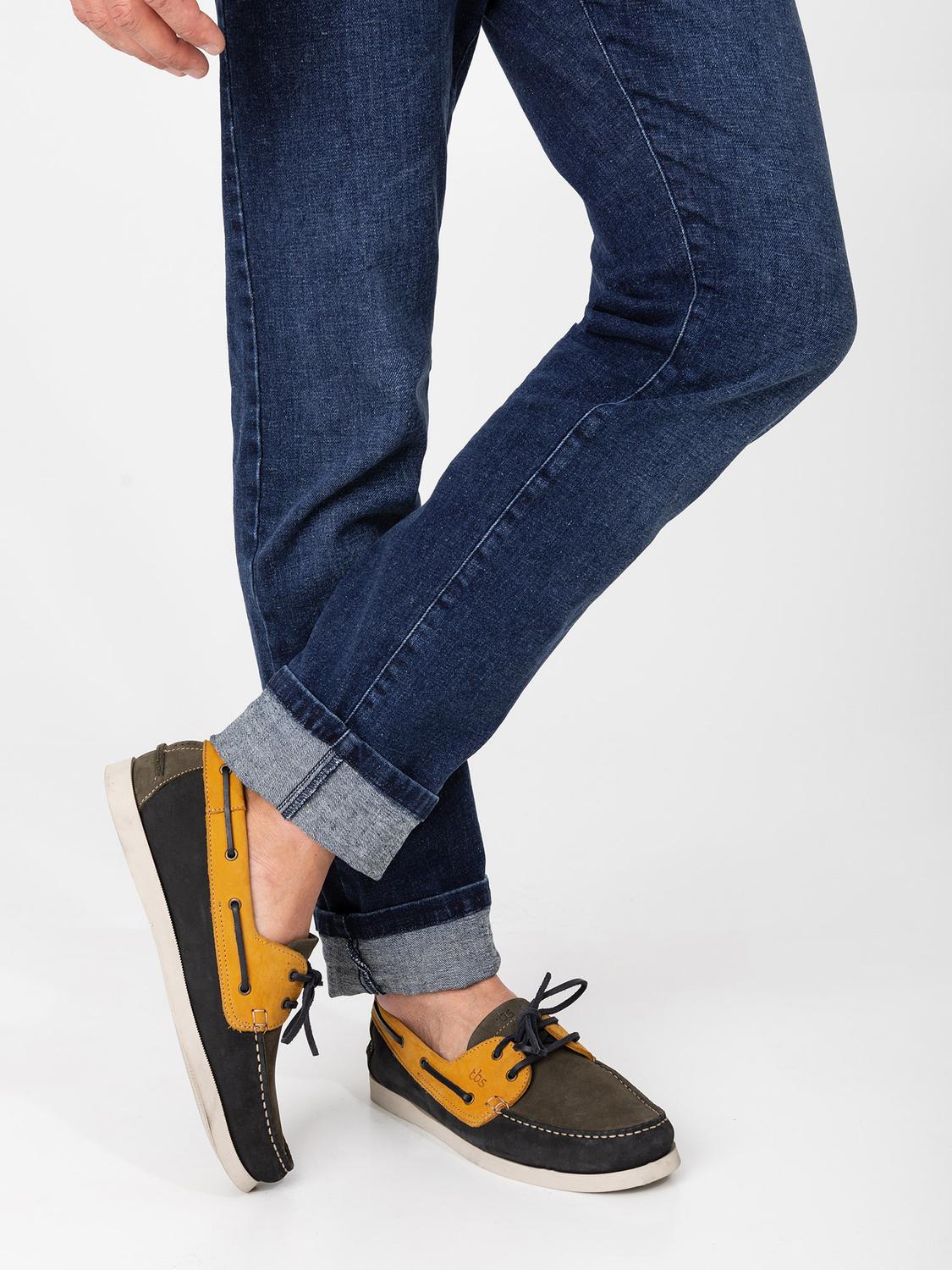 Chaussures Bateau Homme Cuir Marine et Marron - 17