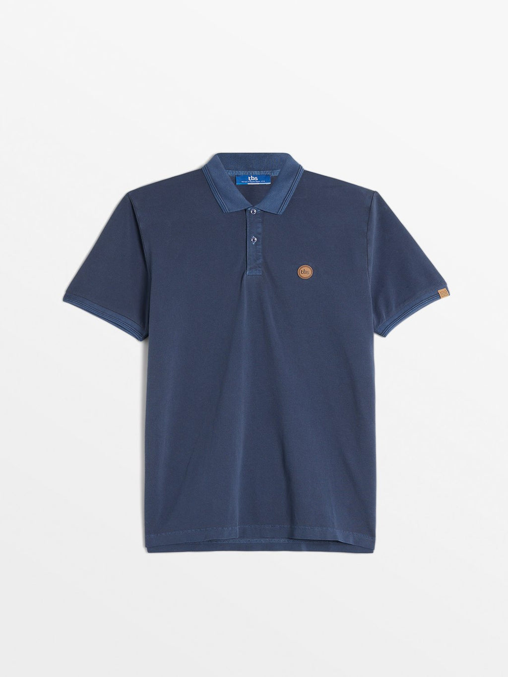Polo Homme Manches Courtes Marine - 1