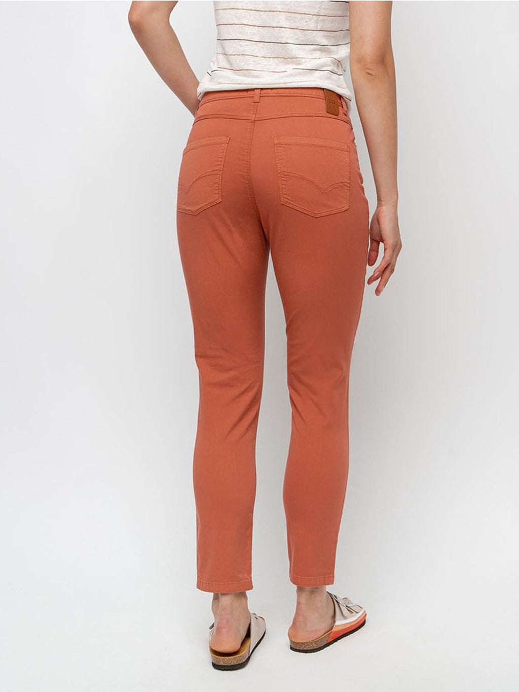 Pantalon Femme 7/8 Coton Biologique Orange - 2