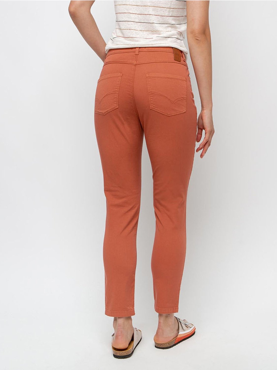 Pantalon Femme 7/8 Coton Biologique Orange - 2