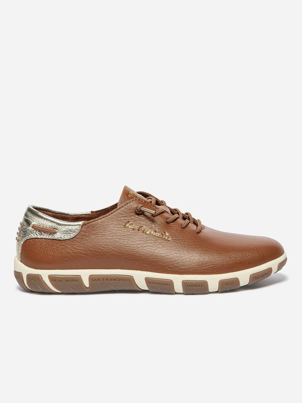 Tennis Femme Cuir Blanc et Synagot JAZLACE - 6