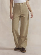 Pantalon Femme Velours Osier VELOUNEW - 1
