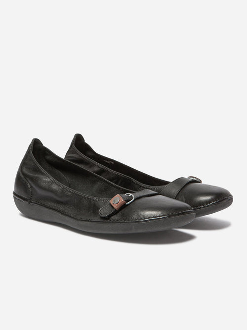 Ballerines Femme Confort Cuir Noir - 2