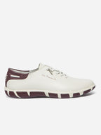 Tennis Femme Cuir Blanc et Synagot JAZLACE - 2