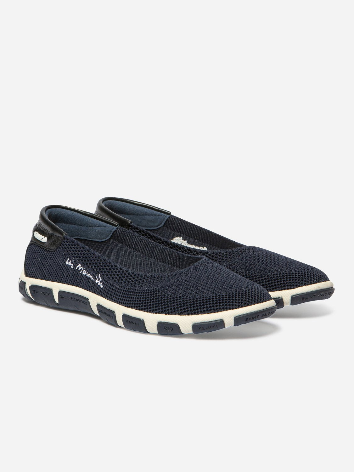 Ballerine Femme Légère Textile Bleu - 2