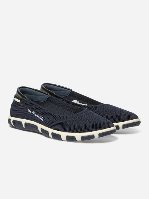Ballerine Femme Légère Textile Bleu - 2