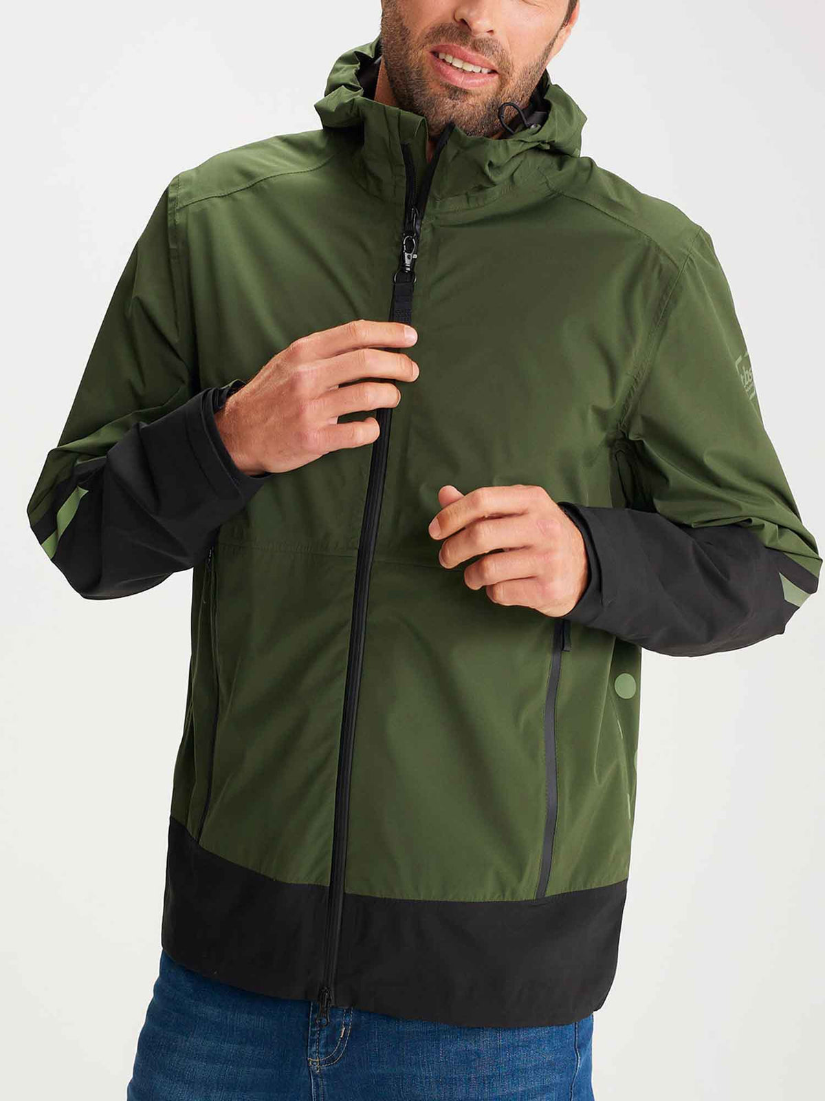 Veste Homme Longue Imperméable Noire - 5