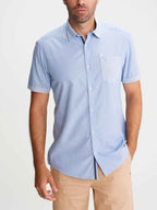 Chemise Homme Manches Courtes Bleu - 1