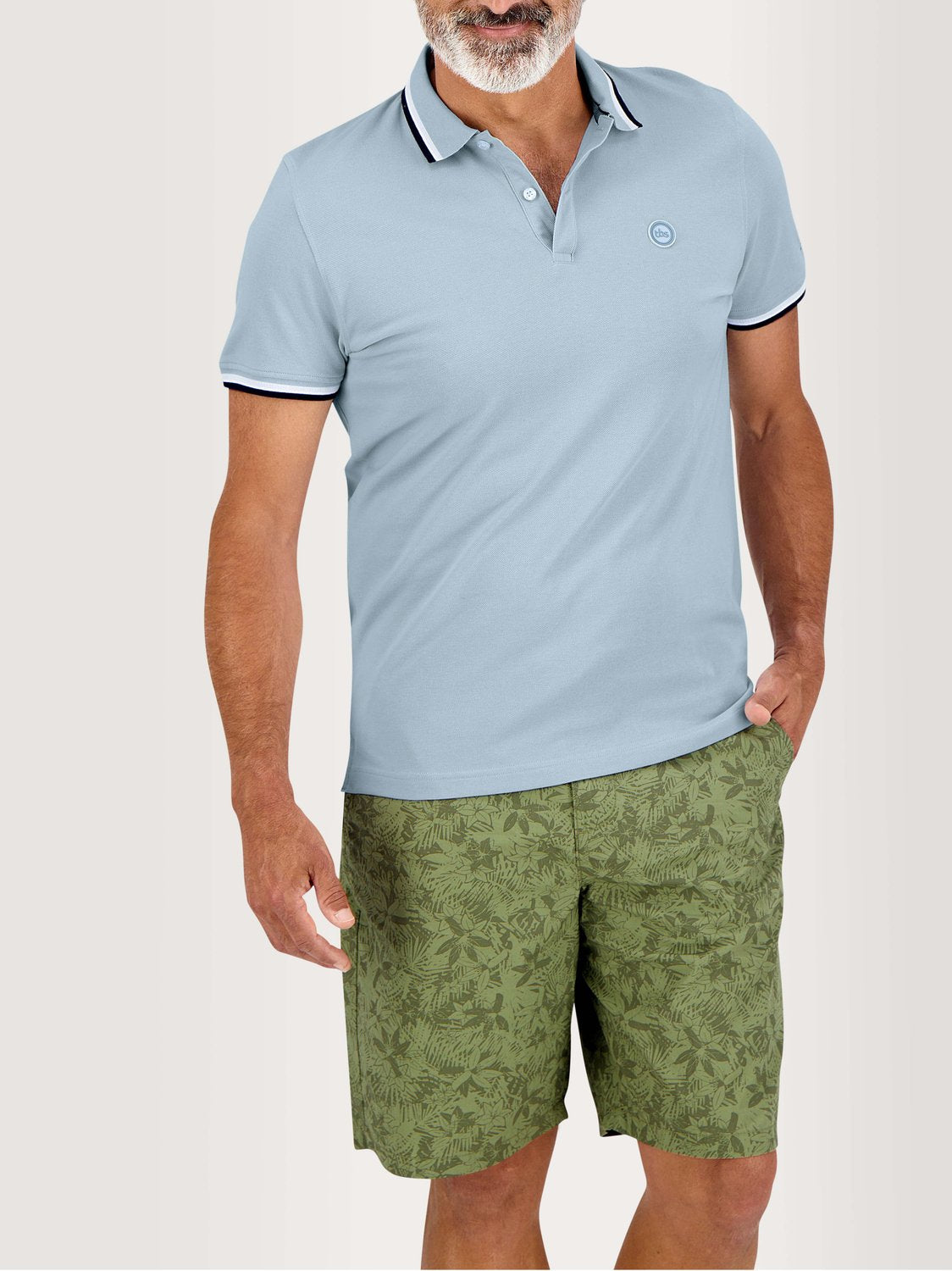 Polo Homme Manches Courtes Coton Biologique Jaune - 3