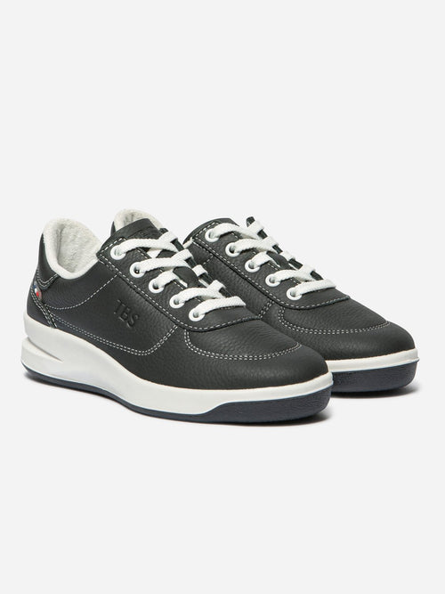 Baskets Femme Confort Dessus Cuir Marine - 2