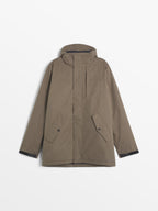 Veste Homme Imperméable Mi-Longue Marine - 4
