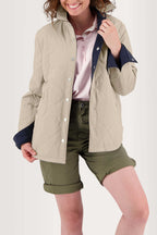 Veste Femme Reversible Esprit Sur Chemise Ivoire et Marine - 1