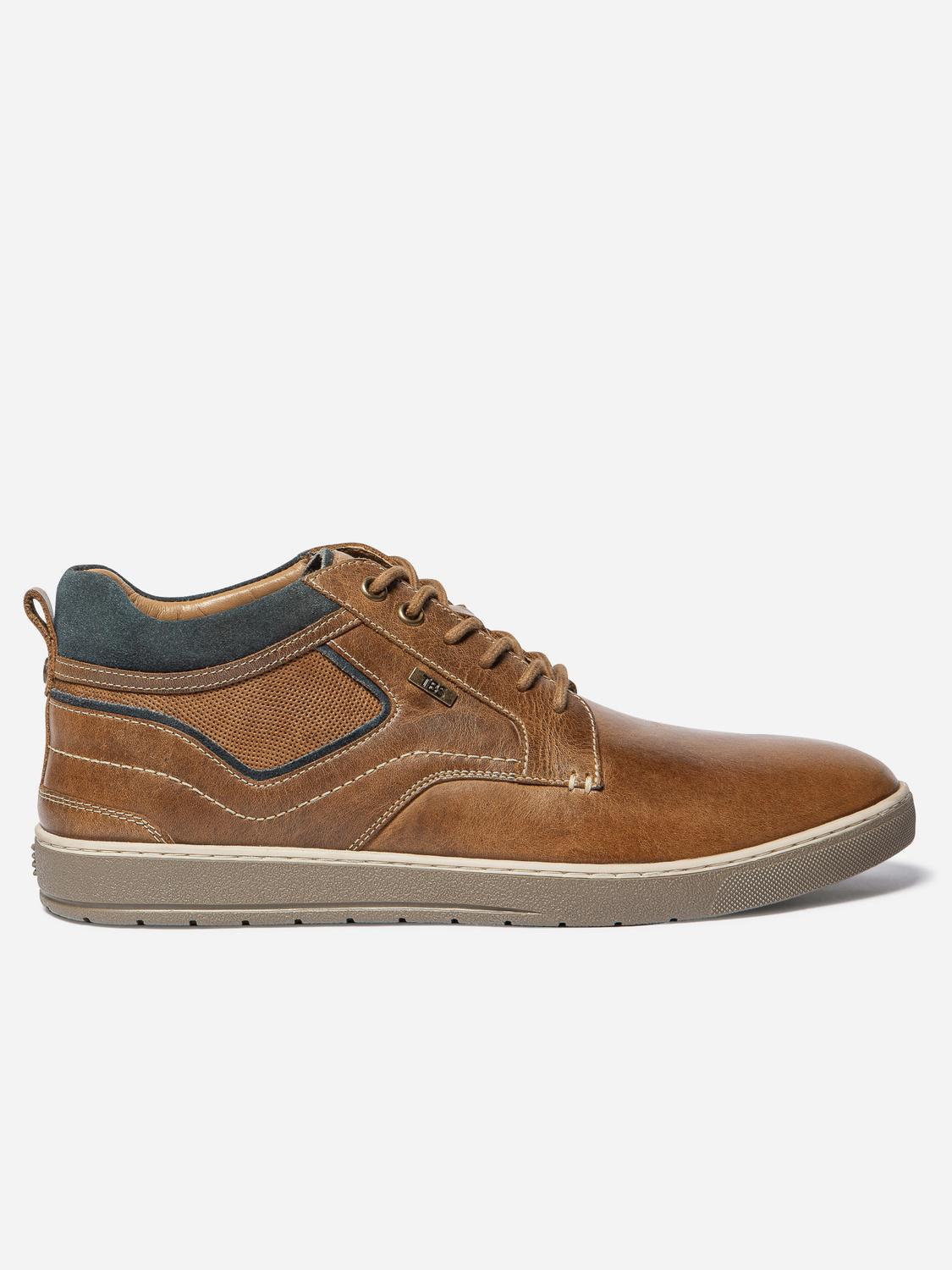 Bottines Homme Cuir Cognac et Marine RINALDO - 2