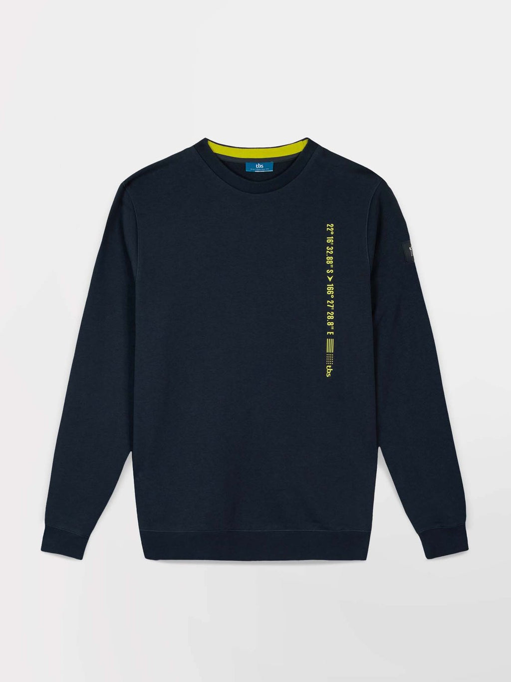 Sweat Homme Molleton Col Rond Marine - 2