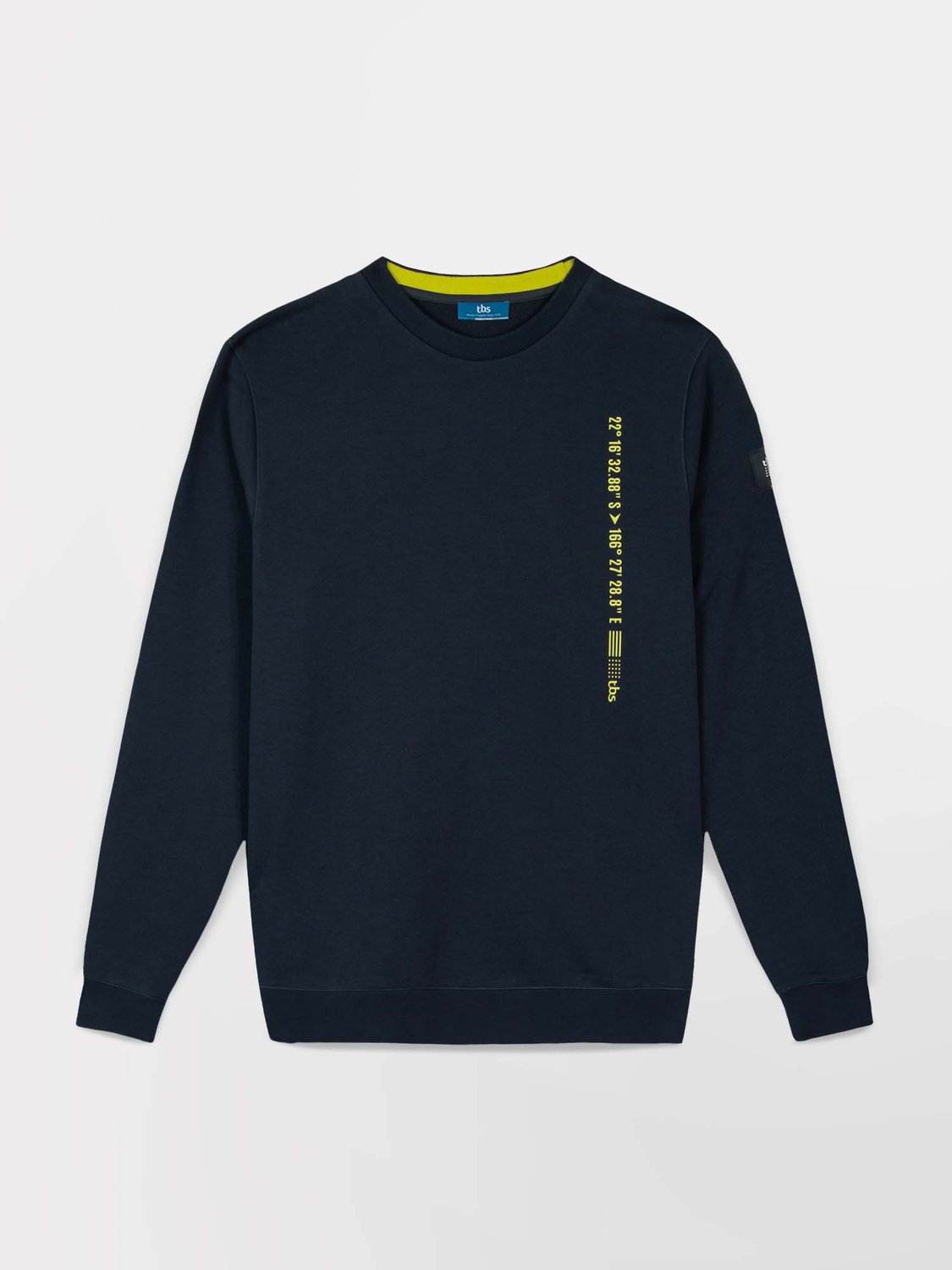 Sweat Homme Molleton Col Rond Marine - 2
