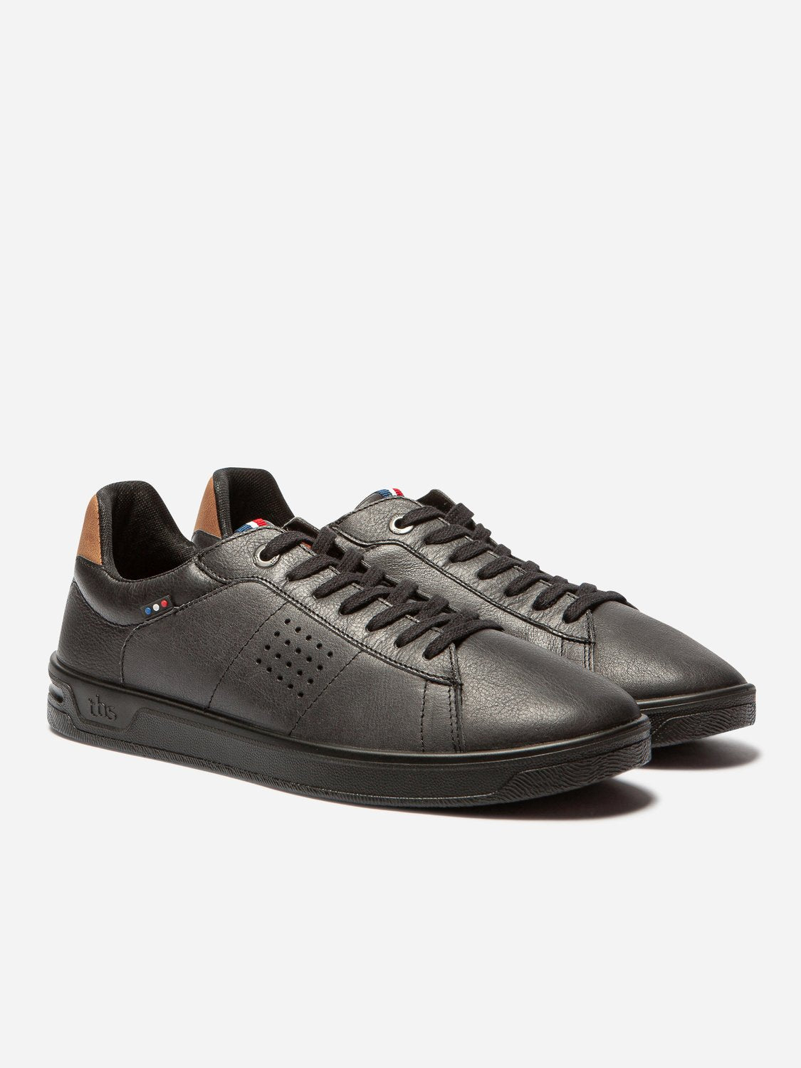 Baskets Homme Fabriquées en France Cuir Marron - 4