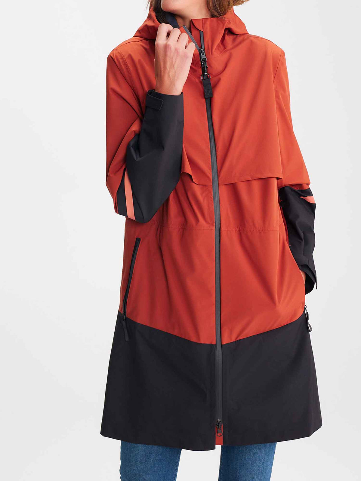 Veste Longue Femme Imperméable Verte - 3