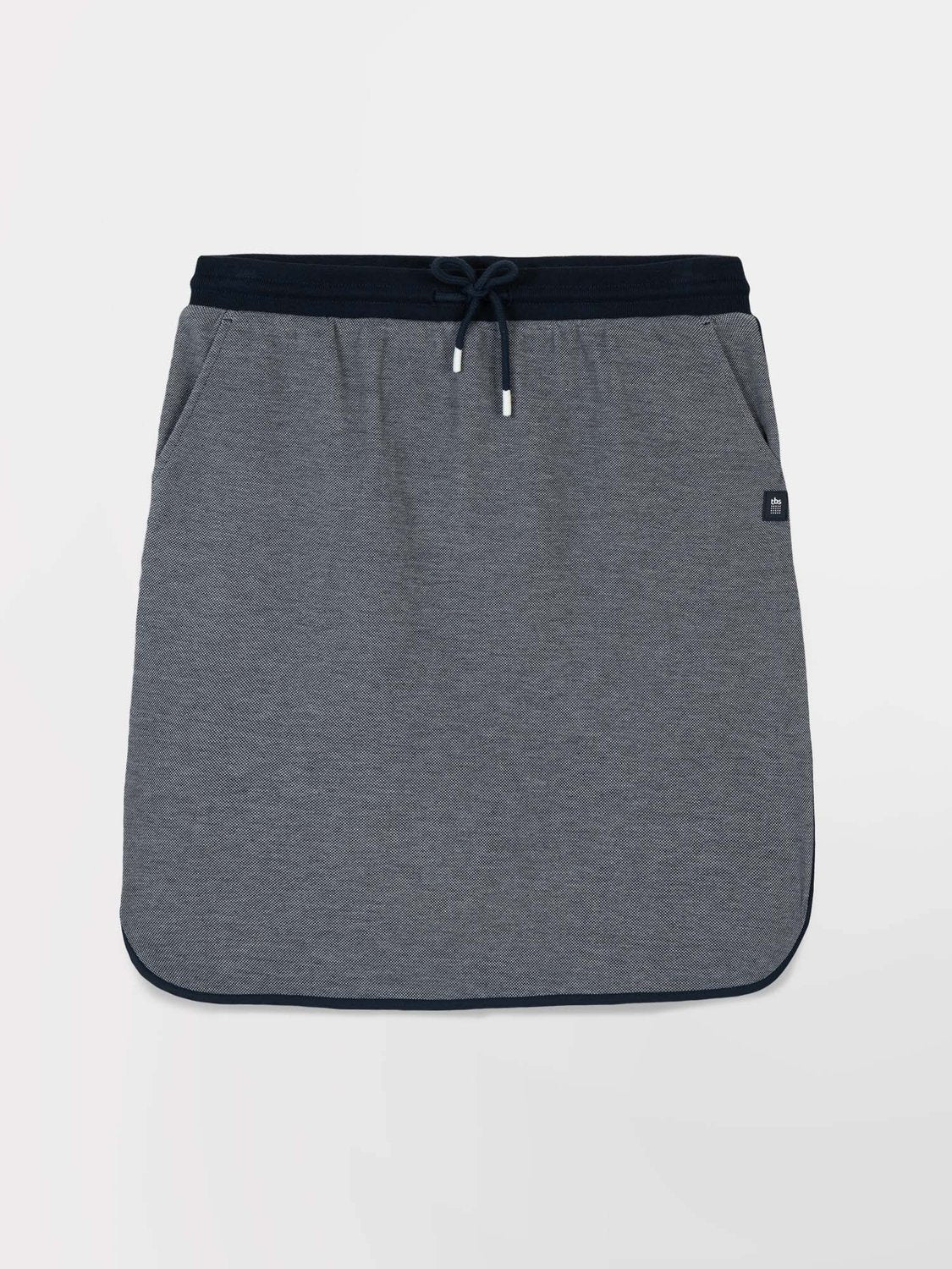 Jupe Femme Coton Piqué Epais Marine - 2