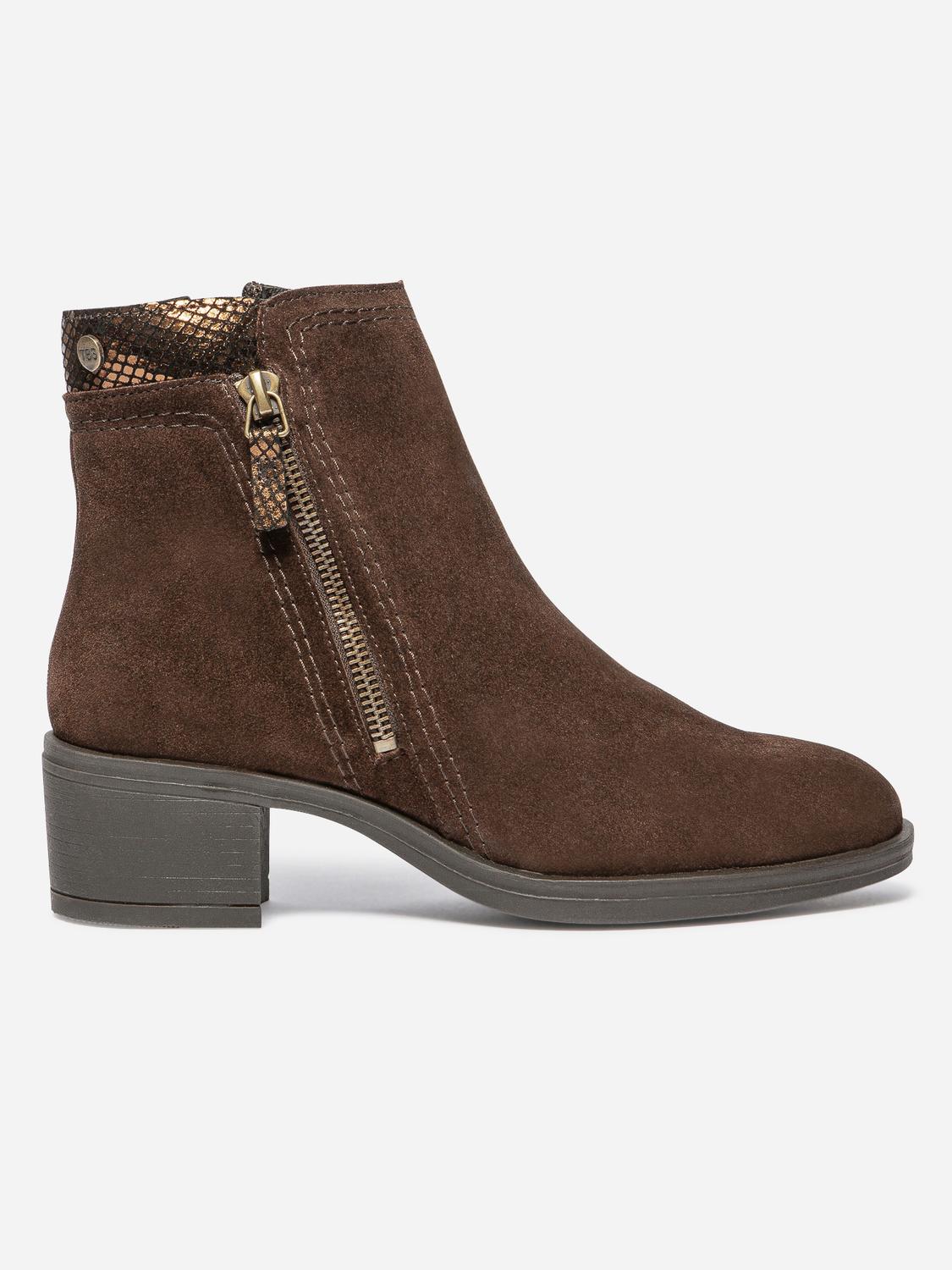 Boots Zippées Femme Cuir Noir WASSILA - 3