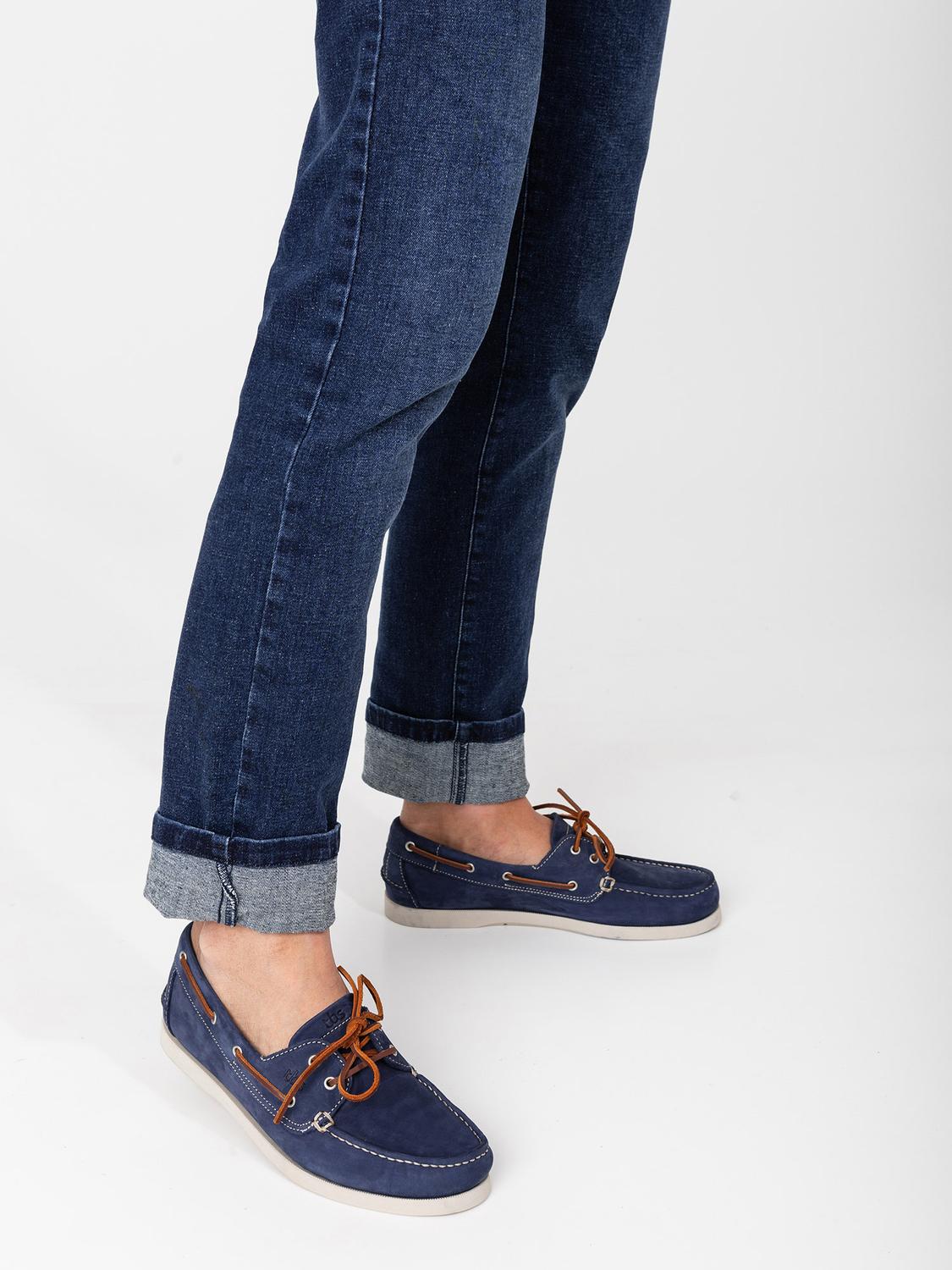 Chaussures Bateau Homme Cuir Marine et Marron - 13
