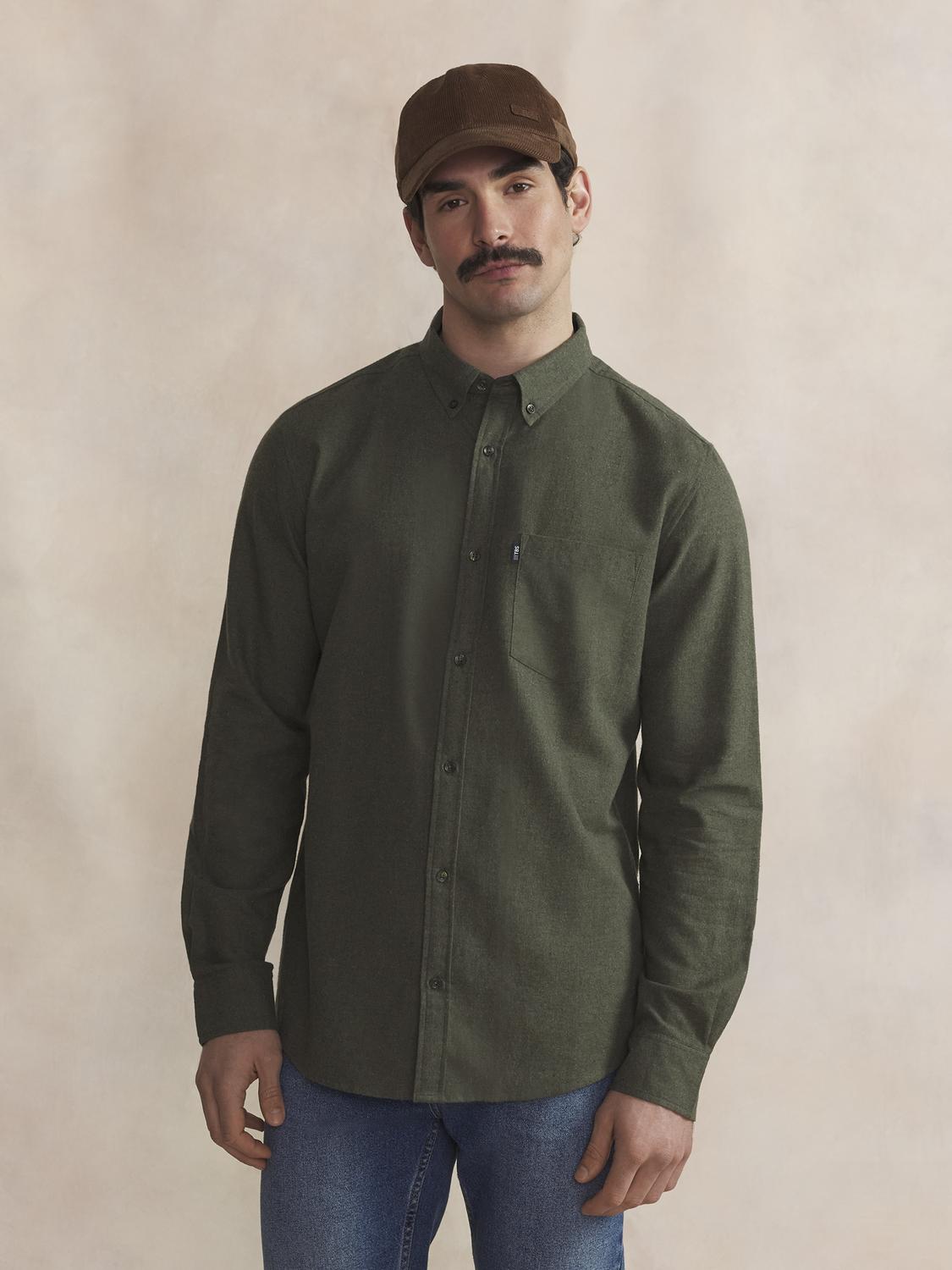 Chemise Homme Flanelle Lichen BERLICHE - 1