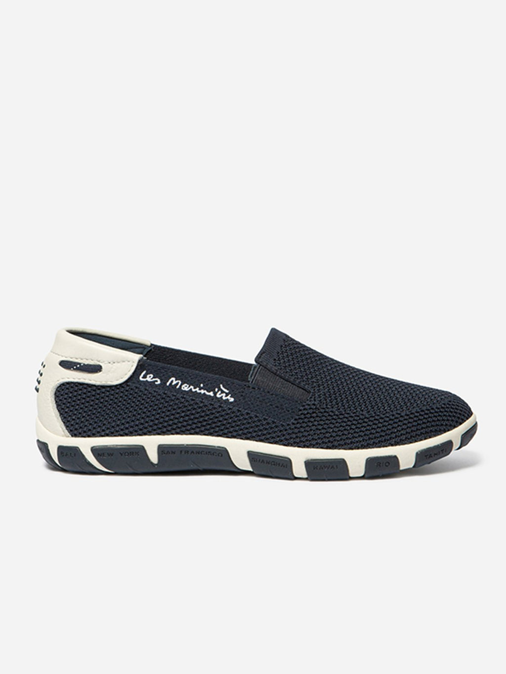 Tennis Femme Slip-on Textile Bleu - 1