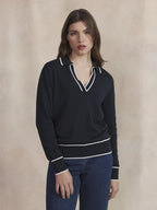 Polo Femme Marine ALAYAPOL - 1