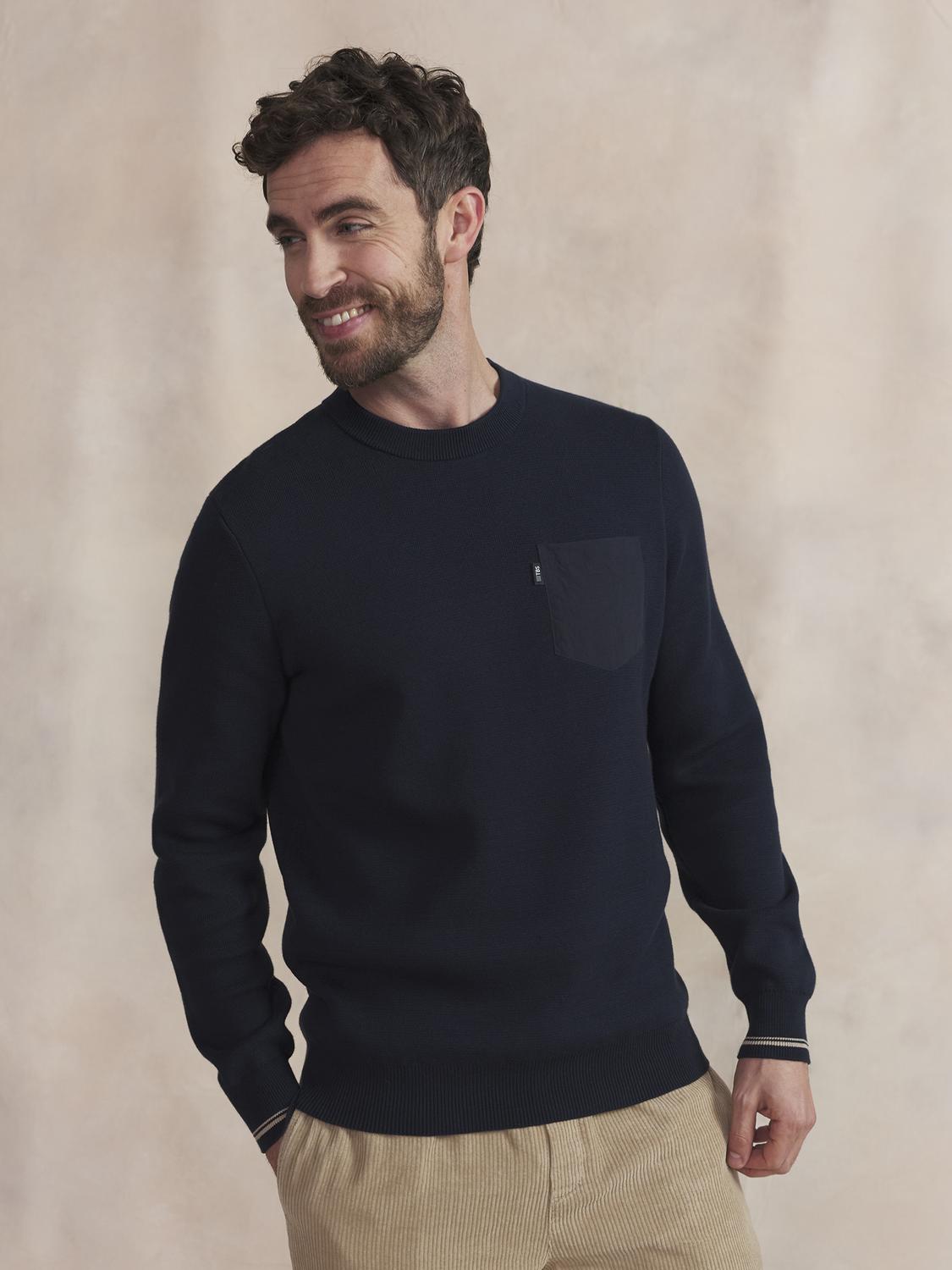 Pull Homme Marine AURENRON - 1