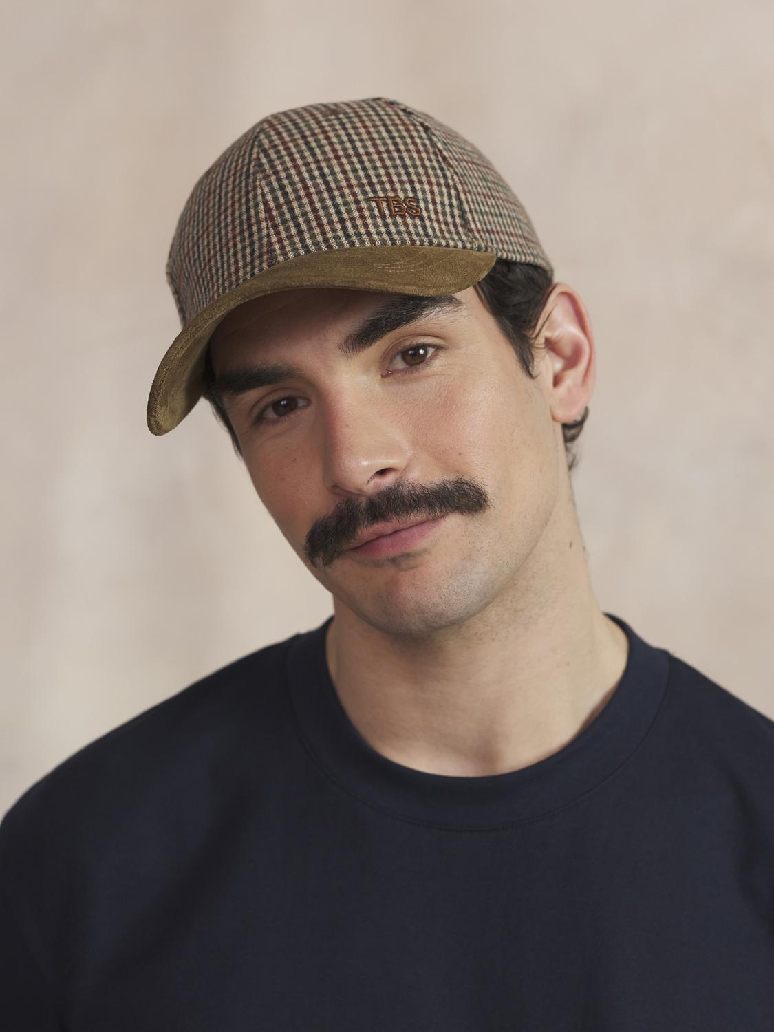 Casquette Homme Textile Carreaux Camel ULYSCAP - 1