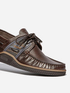 Chaussures Bateau Homme Cuir Marine Foncé - 14