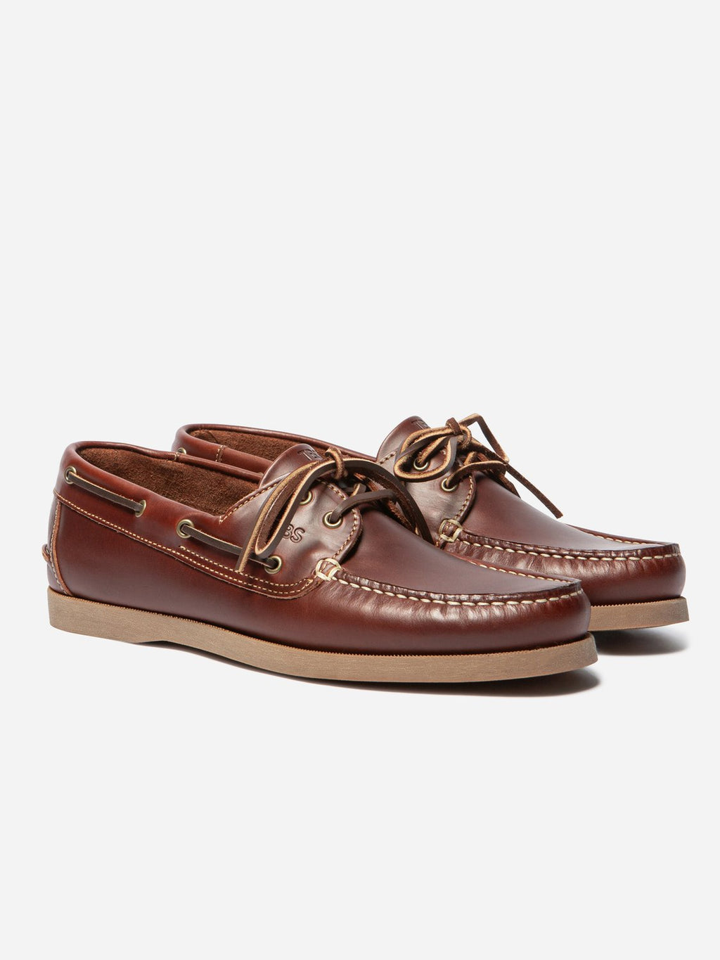 Chaussures Bateau Homme Cuir Marine et Marron - 6