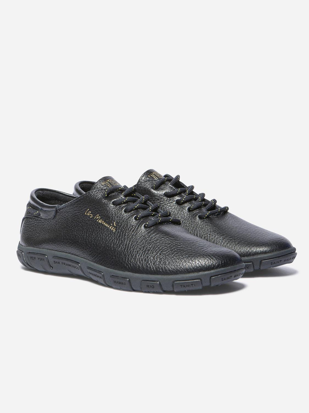 Tennis Femme Confort Cuir Marine - 8