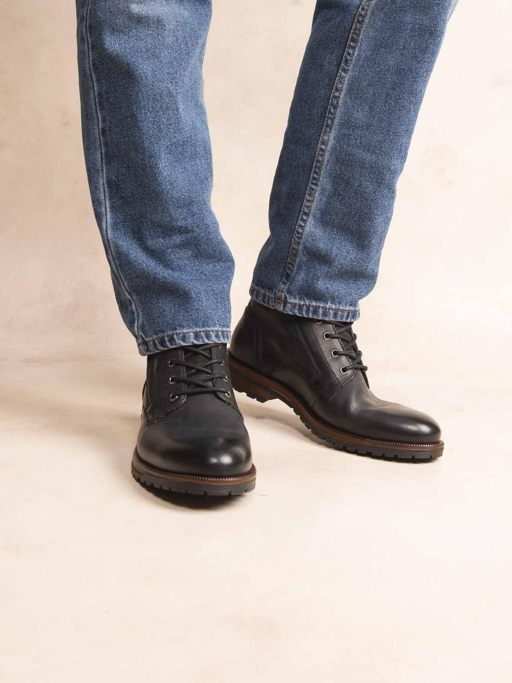Bottines Homme Cuir Noir THIERNO - 1