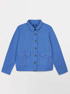 Veste Femme Boutonnée Coton Bleu - 2