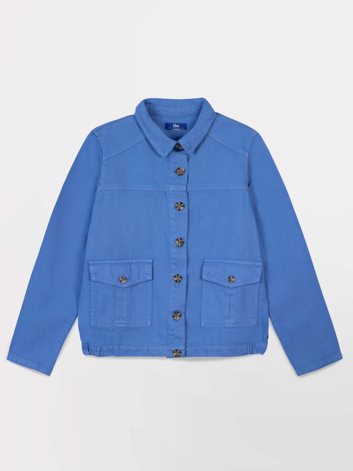 Veste Femme Boutonnée Coton Bleu - 2
